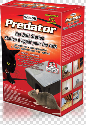 Wilson Predator Rat Block Pre filled Bait Station   Wilson Predator Rat Bait Station Pre Filled  HD Png Download