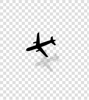  silhouette  airplane  shadow  plane  black  flight   Monoplane  HD Png Download