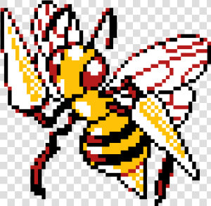 Pixel Art Pokemon Beedrill  HD Png Download