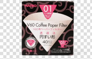 Hario V60 01 Paper Filter  HD Png Download