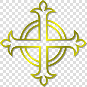 Gold Budded Cross Icons Png   Anglican Clipart  Transparent Png