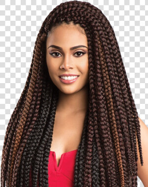 Braid   Box Braids With Brown Highlights  HD Png Download