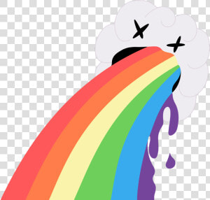  rainbow  barf  rain  dead  cloud  snapchat  freetoedit   Rainbow Vomit Png  Transparent Png