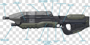 Halo 5 Assault Rifle   Png Download   Halo Rifle  Transparent Png