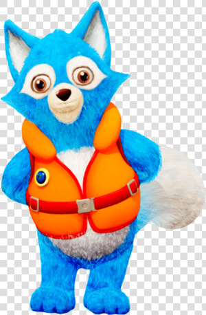 Agent Wolfie Wearing Life Vest   Special Agent Oso Vest  HD Png Download