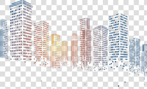 Transparent Futuristic City Clipart   Transparent Background Building Png  Png Download