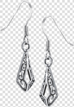 Sterling Silver Filigree Scrollwork Earrings   Earrings  HD Png Download