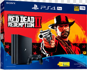 Ps4 Bundle 2018 Red Dead Redemption 2 Bundle Pack 1400px   Ps4 Pro Red Dead Redemption 2 Bundle  HD Png Download