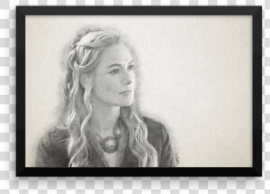 Cersei Mockup Wall Horizontal Original   Picture Frame  HD Png Download