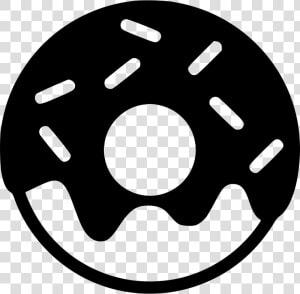 Donut   Donut Png Black And White  Transparent Png