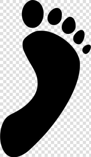 Footsteps Clipart Left Footprint   Black Footstep Png  Transparent Png