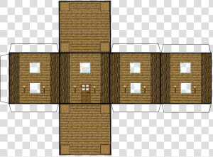 Minecraft Papercraft Villager House  HD Png Download