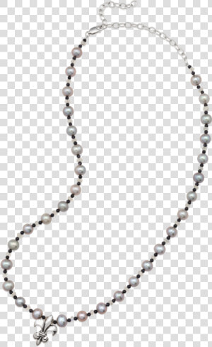 Fleur De Lis Pearl Moonstone Necklace   Chain  HD Png Download