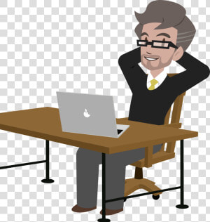 Accountant   Cartoon Accountant  HD Png Download