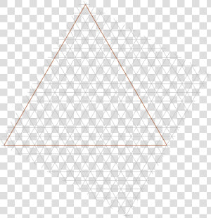 Plantilla Para Construir El Triángulo De Sierpinski   Triangle  HD Png Download