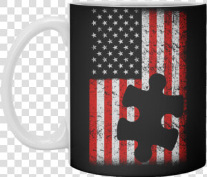 American Flag Puzzle Piece Coffee Mug   Patriot Day September 11 2019  HD Png Download