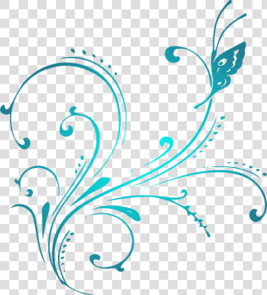 Scroll Clipart Vector   Butterfly Scroll Clipart  HD Png Download