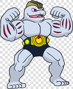 Machoke Pokemon Character Vector Art   Machoke Pokemon  HD Png Download