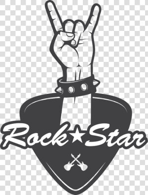 Rock Rockstar Star Guitar Png Vector Thumbsup Hand   Rockstar Png  Transparent Png