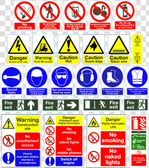 Construction Safety Signs   Safety Signs In Construction  HD Png Download