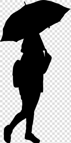 Woman Umbrella Silhouette Title Woman Umbrella   Portable Network Graphics  HD Png Download