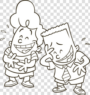 Transparent Captain Underpants Clipart   George And Harold Laugh  HD Png Download