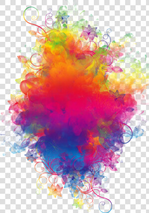 Boom Smoke Colorful Watercolor Rainbow Flowers Colorspl   Colorful Smoke Background Png  Transparent Png