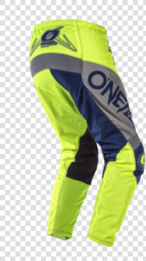 On Elem Factor Gray Neon Pant Back   O  39 neal  HD Png Download