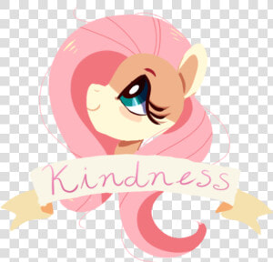 Moonraige  Banner  Flat Colors  Fluttershy  Kindness    Portable Network Graphics  HD Png Download