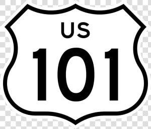 Roadsign Vector Highway United States   U s  Route 101 In California  HD Png Download