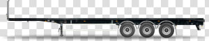 Flatbed Trailer Side View Tri Axle   Trailer  HD Png Download