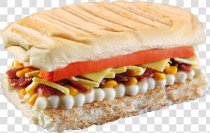 Lanche Hot Dog Prensado  HD Png Download