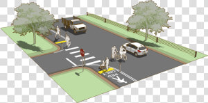 Pedestrian Walkway Design  HD Png Download