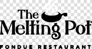 The Melting Pot Logo Black And White  HD Png Download