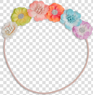 Flower Hair Band Coral   Hair Band Floral Png  Transparent Png