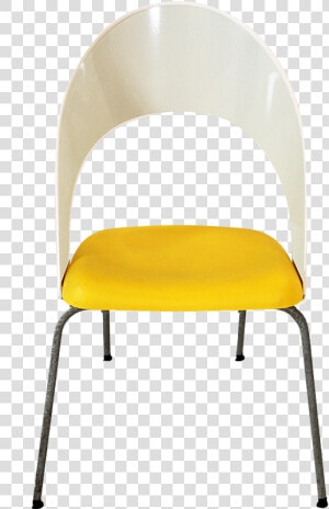 Cafe Chair Yellow Front   Chair  HD Png Download