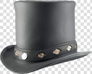 Casual Stove Piper Steampunk Hat   Leather Biker Top Hat  HD Png Download