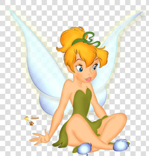 Imágenes Y Gifs Animados ®   Tinker Bell Sentada Sininho Png  Transparent Png