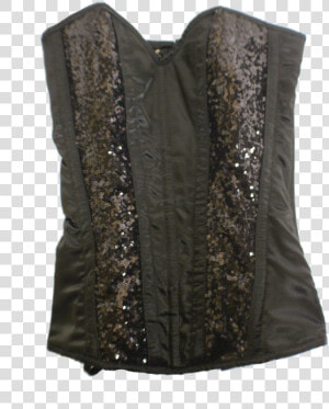 Steel Boned Sequin Molded Full Bust Corset   Blouse  HD Png Download