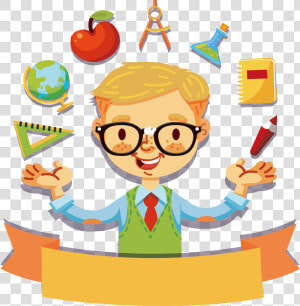 Transparent Teacher Cartoon Png   Teachers Day Clipart  Png Download