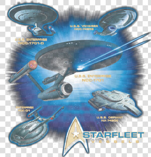 Star Trek Starfleet Vessels Men S Ringer T shirt   Star Trek Voyager Ship  HD Png Download