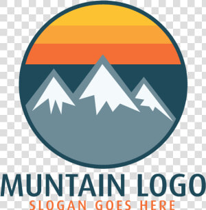 Mountain Logo Design   Circle Mountain Logo Png  Transparent Png