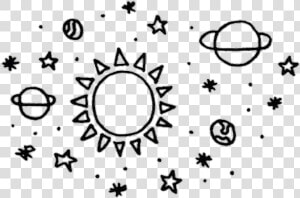 Star Clipart Sun Moon   Moon And Stars Drawing  HD Png Download