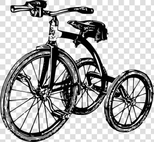 Png Black And White Tricycle  Transparent Png