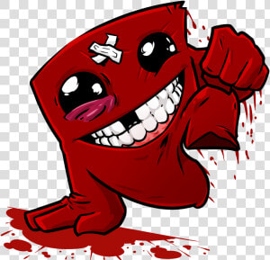 Super Meat Boy To The Rescue By Az Pekt d6l8m1x   Super Meat Boy Art  HD Png Download