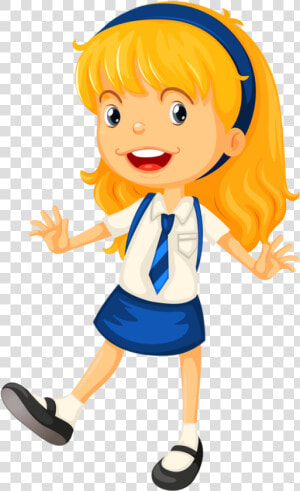 Boy And Girl Clipart Uniform   Get Dressed For School  HD Png Download