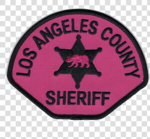 Los Angeles County Sheriff Pink Patch 2018  HD Png Download