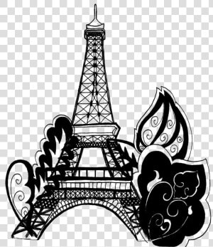 Eiffel Tower Silhouette Png Background Image   Png   Eiffel Tower Paris Printable Coloring Pages  Transparent Png