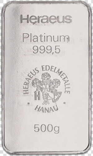 Heraeus Platinum Bar   Silver  HD Png Download