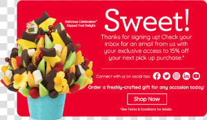 15  Discount   Edible Arrangements  HD Png Download